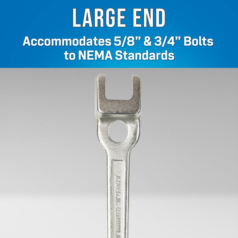 Jonard Tools JIC-650, Lineman's B Type Double Ended Wrench, 13" Length - Image 2